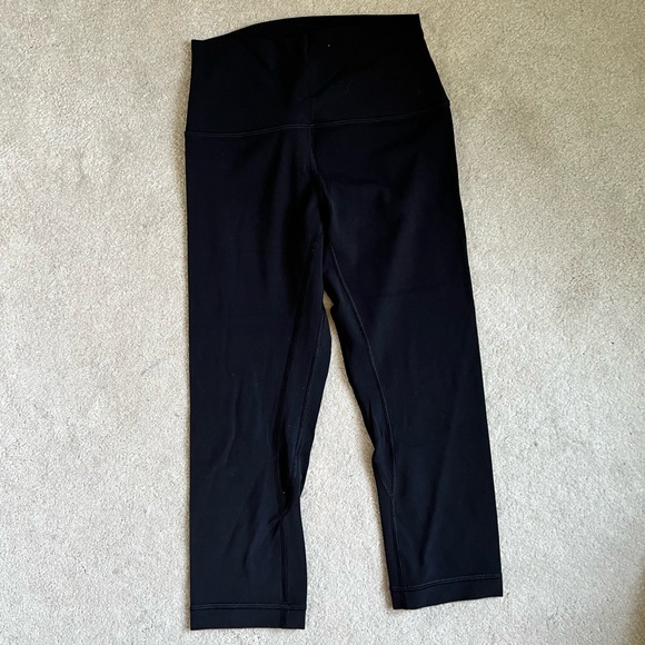 Lululemon align cropped leggings black size 4 - Picture 1 of 3